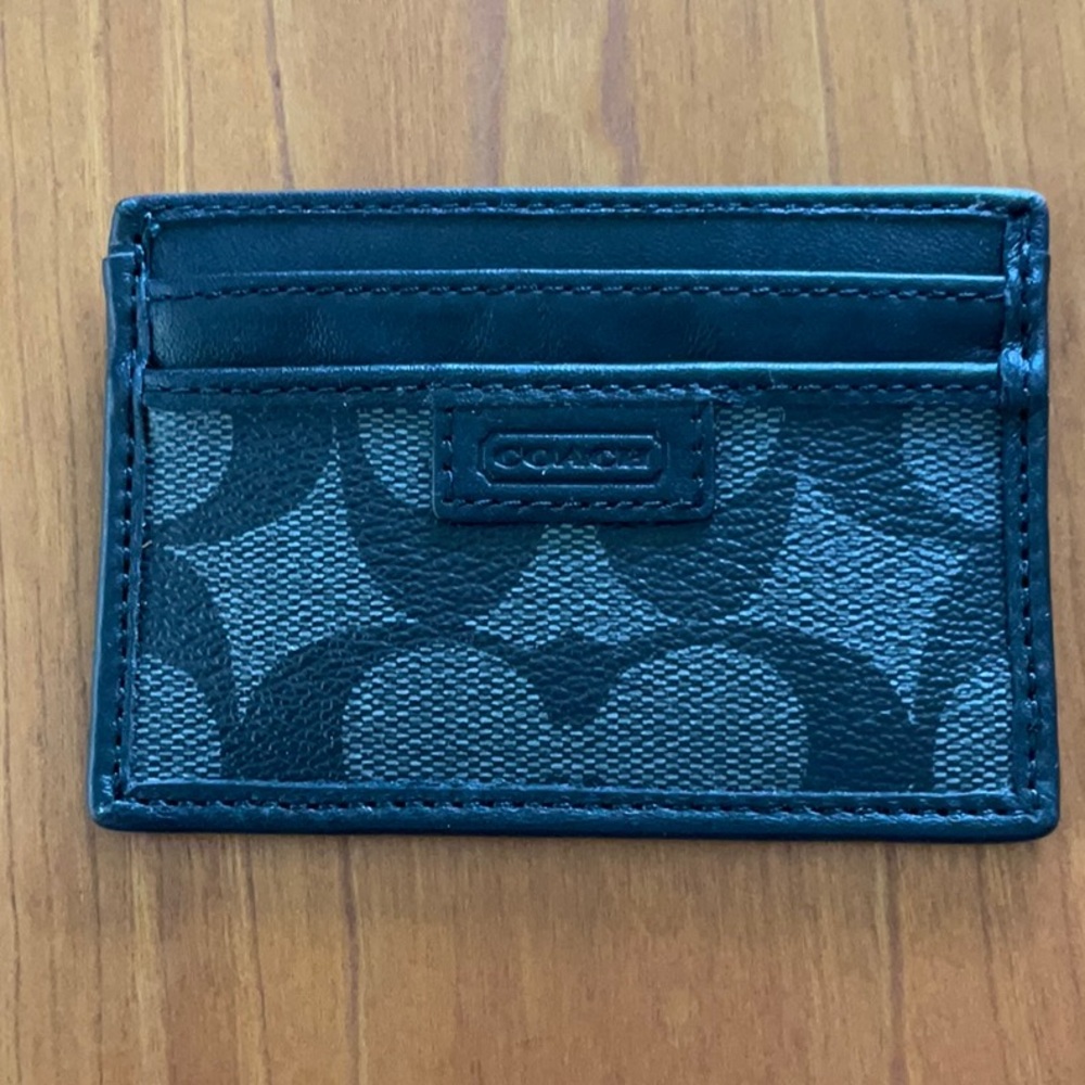 Coach Card Holder - Black